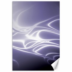 Violet Glowing Swirls Canvas 12  X 18  by SpinnyChairDesigns