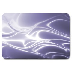 Violet Glowing Swirls Large Doormat  by SpinnyChairDesigns