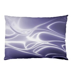 Violet Glowing Swirls Pillow Case by SpinnyChairDesigns