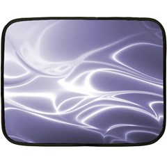 Violet Glowing Swirls Fleece Blanket (mini) by SpinnyChairDesigns