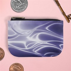 Violet Glowing Swirls Mini Coin Purse by SpinnyChairDesigns