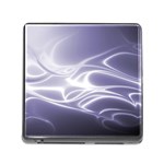 Violet Glowing Swirls Memory Card Reader (Square 5 Slot) Front