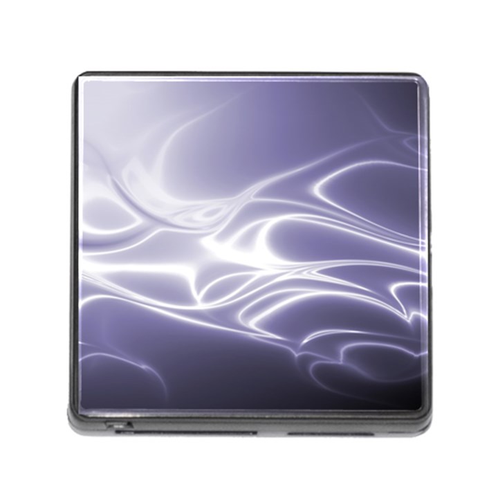 Violet Glowing Swirls Memory Card Reader (Square 5 Slot)