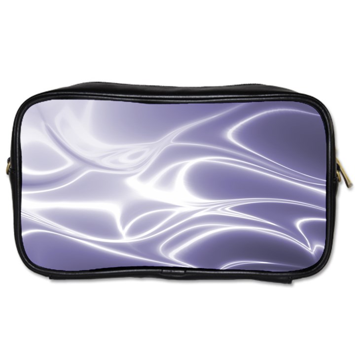 Violet Glowing Swirls Toiletries Bag (One Side)