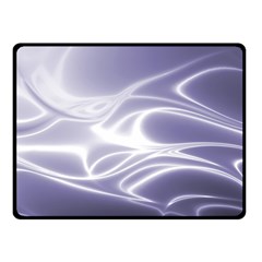 Violet Glowing Swirls Fleece Blanket (small) by SpinnyChairDesigns