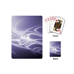 Violet Glowing Swirls Playing Cards Single Design (mini) by SpinnyChairDesigns