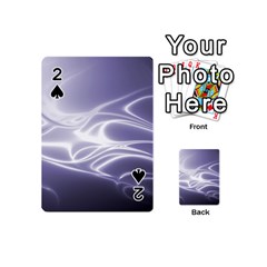 Violet Glowing Swirls Playing Cards 54 Designs (mini) by SpinnyChairDesigns