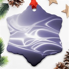 Violet Glowing Swirls Ornament (snowflake) by SpinnyChairDesigns