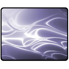 Violet Glowing Swirls Double Sided Fleece Blanket (medium)  by SpinnyChairDesigns