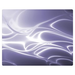 Violet Glowing Swirls Double Sided Flano Blanket (medium)  by SpinnyChairDesigns