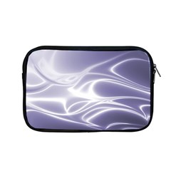 Violet Glowing Swirls Apple Macbook Pro 13  Zipper Case by SpinnyChairDesigns