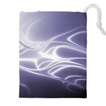 Violet Glowing Swirls Drawstring Pouch (4XL) Front