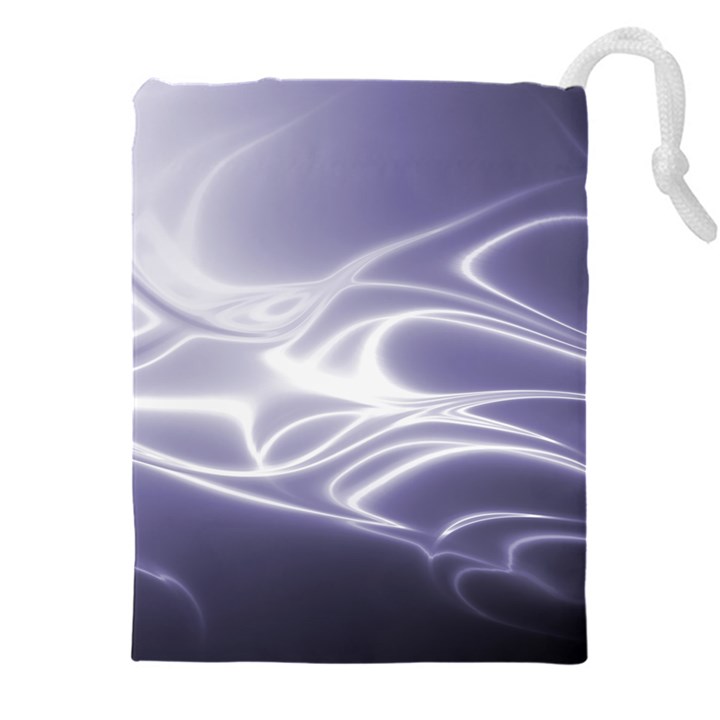 Violet Glowing Swirls Drawstring Pouch (4XL)