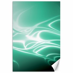 Biscay Green Glow Canvas 20  X 30  by SpinnyChairDesigns