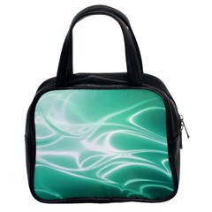 Biscay Green Glow Classic Handbag (two Sides) by SpinnyChairDesigns