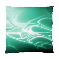 Biscay Green Glow Standard Cushion Case (one Side) by SpinnyChairDesigns