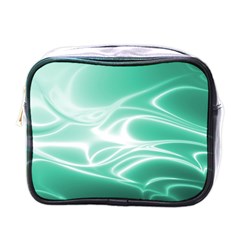 Biscay Green Glow Mini Toiletries Bag (one Side) by SpinnyChairDesigns