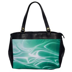 Biscay Green Glow Oversize Office Handbag by SpinnyChairDesigns