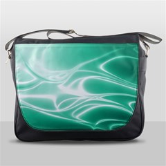 Biscay Green Glow Messenger Bag by SpinnyChairDesigns