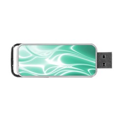 Biscay Green Glow Portable Usb Flash (one Side) by SpinnyChairDesigns