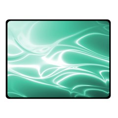 Biscay Green Glow Double Sided Fleece Blanket (small)  by SpinnyChairDesigns