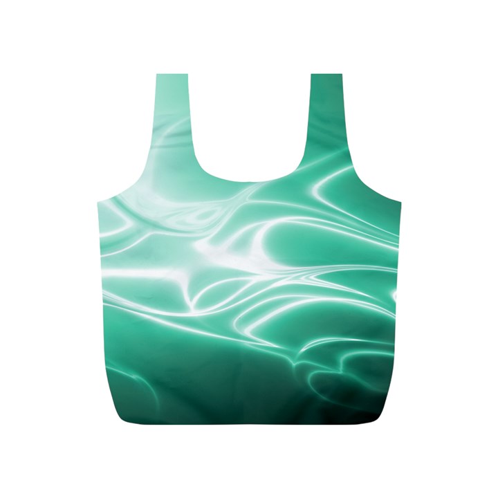 Biscay Green Glow Full Print Recycle Bag (S)