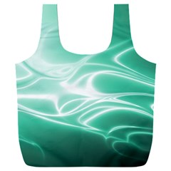 Biscay Green Glow Full Print Recycle Bag (xxxl) by SpinnyChairDesigns