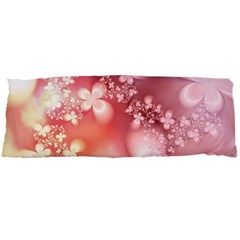 Boho Pastel Pink Floral Print Body Pillow Case Dakimakura (two Sides) by SpinnyChairDesigns