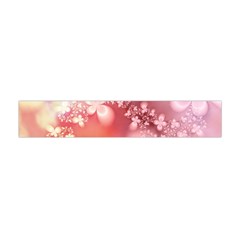 Boho Pastel Pink Floral Print Flano Scarf (mini) by SpinnyChairDesigns