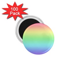 Pastel Rainbow Ombre 1 75  Magnets (100 Pack)  by SpinnyChairDesigns