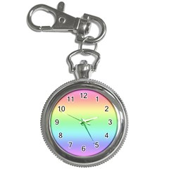 Pastel Rainbow Ombre Key Chain Watches by SpinnyChairDesigns