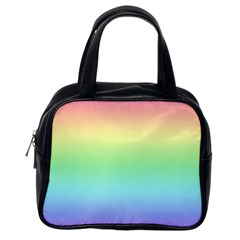 Pastel Rainbow Ombre Classic Handbag (one Side) by SpinnyChairDesigns