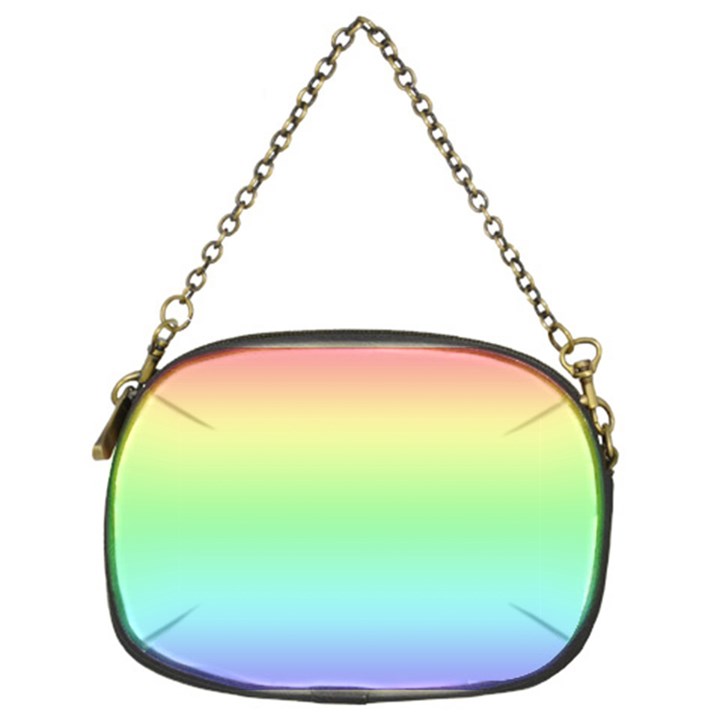 Pastel Rainbow Ombre Chain Purse (One Side)