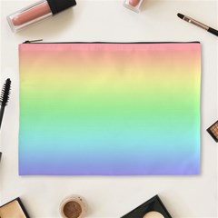 Pastel Rainbow Ombre Cosmetic Bag (xl) by SpinnyChairDesigns