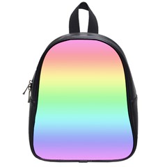 Pastel Rainbow Ombre School Bag (small) by SpinnyChairDesigns