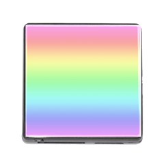 Pastel Rainbow Ombre Memory Card Reader (square 5 Slot) by SpinnyChairDesigns