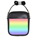 Pastel Rainbow Ombre Girls Sling Bag Front