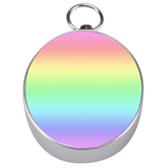 Pastel Rainbow Ombre Silver Compasses by SpinnyChairDesigns