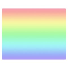 Pastel Rainbow Ombre Double Sided Flano Blanket (medium)  by SpinnyChairDesigns