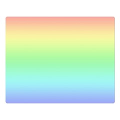 Pastel Rainbow Ombre Double Sided Flano Blanket (large)  by SpinnyChairDesigns