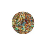 Boho Colorful Mosaic Golf Ball Marker Front