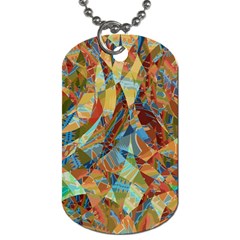 Boho Colorful Mosaic Dog Tag (two Sides) by SpinnyChairDesigns