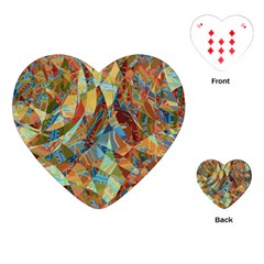 Boho Colorful Mosaic Playing Cards Single Design (heart) by SpinnyChairDesigns