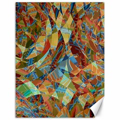 Boho Colorful Mosaic Canvas 12  X 16  by SpinnyChairDesigns