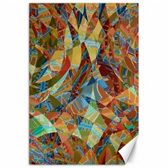 Boho Colorful Mosaic Canvas 20  X 30  by SpinnyChairDesigns