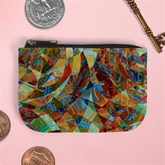 Boho Colorful Mosaic Mini Coin Purse by SpinnyChairDesigns