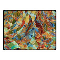 Boho Colorful Mosaic Fleece Blanket (small) by SpinnyChairDesigns