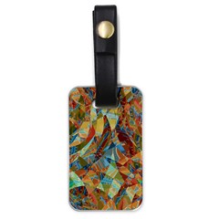 Boho Colorful Mosaic Luggage Tag (one Side) by SpinnyChairDesigns