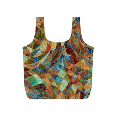 Boho Colorful Mosaic Full Print Recycle Bag (s) by SpinnyChairDesigns