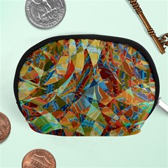 Boho Colorful Mosaic Accessory Pouch (medium) by SpinnyChairDesigns